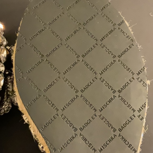 Badgley Mischka Silvia Espadrille wedge w/ rhinestone embellishments Size 9.5 - Picture 9 of 9